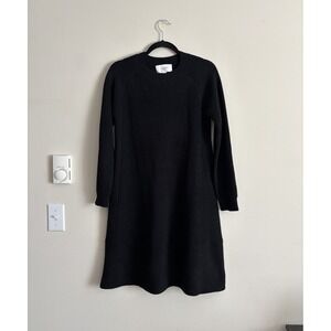 Tuckernuck‎ Pomander Place Ainsley Knit Dress Black Large Sweater Neutral Wool